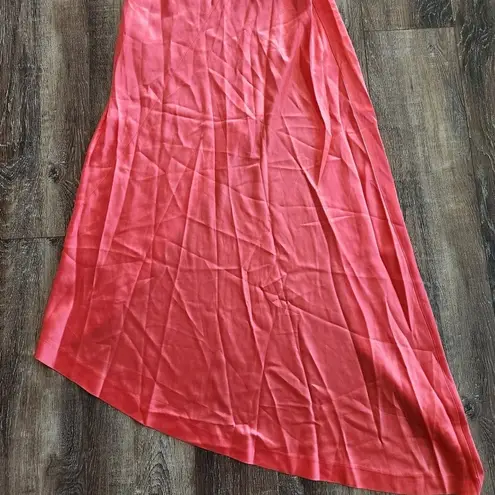 Retrofête Retrofete Sabrina Dress in Coral Size Small Halter Open Back NWT Maxi Sleeveless