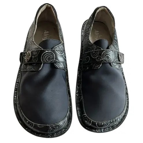 Alegria  PG Lite Dena DEN-587 Maryjanes Clogs Blue Geometric 42 11.5-12