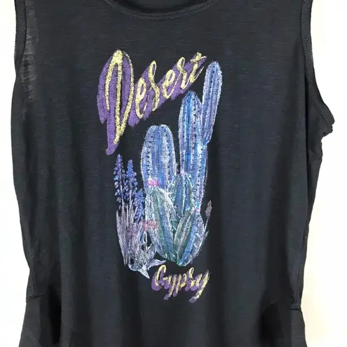 Jessica Simpson  'Desert Gypsy' Ruffled Hem Tank Top NWT Small