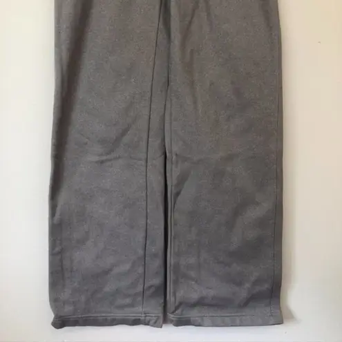 Boombah Solid Heather Gray Elastic Waist Fleece Lined Sweats Sweatpants Small
