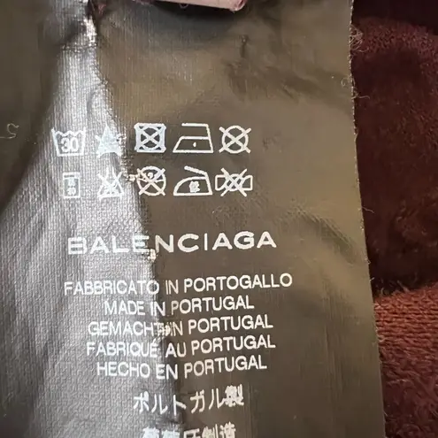 Balenciaga . Pants Maroon Burgundy Skinny Denim Pants Women's Size 42 EU (US 10)