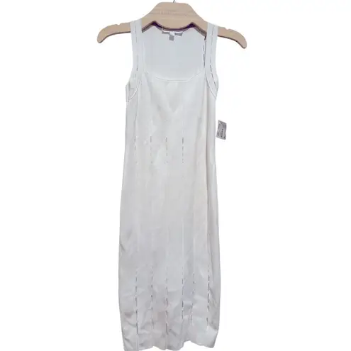 CUSHNIE ET OCHS ELITE IVORY WHITE SLEEVELESS BODYCON KNIT WHITE DESIGNER… Size M