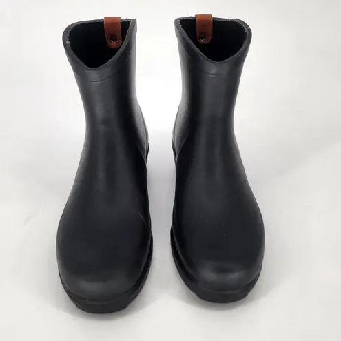 Aigle MS Juliette Bot Short Rain Boots Black Rubber Women’s EU 37 / US 6.5–7