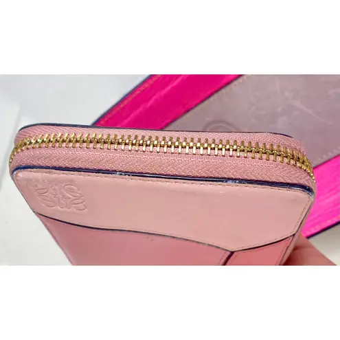 Loewe Pink Leather Puzzle Wallet