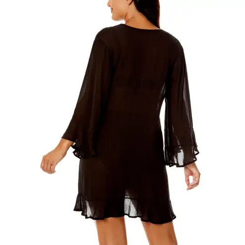 Anne cole NWT Women's Flounce Tunic Coverup Black Size XS/S