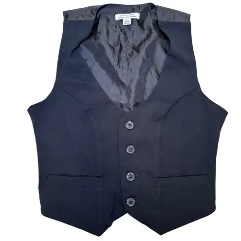 American Eagle x Ziegler sisters crop vest black small fall preppy tailored