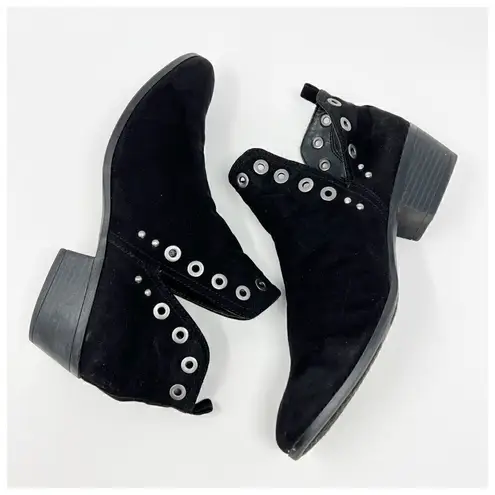 Circus by Sam Edelman Sam Edelman Black Suede Leather Studded RUBIN Ankle Boots