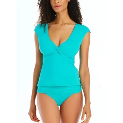 Bleu Rod Beattie New. cap sleeve floral tankini set. Size 12. Retails. $159