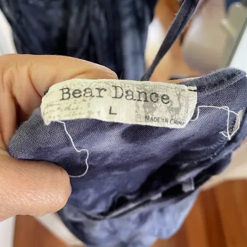 Bear Dance Blue Tie-Dye Romper