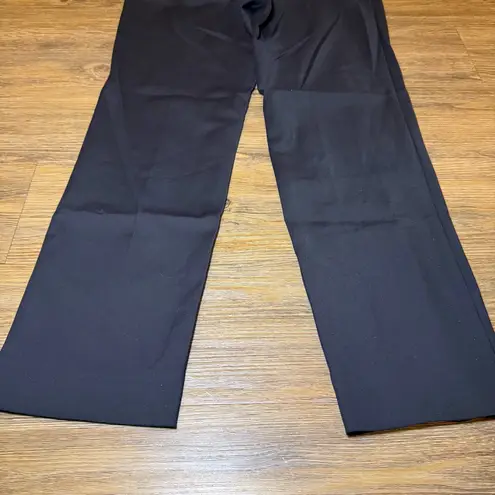 Akris Punto Franca Black Straight Leg Trousers Pants Size 6 NWT Tailored