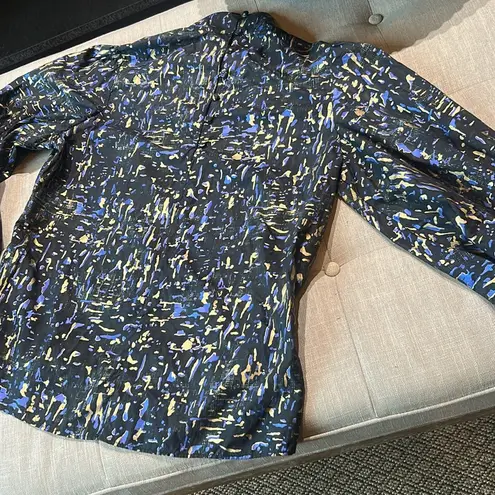 Hunter Bell New York Pleated Mock-neck Blouse Size Small