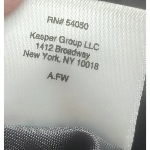 Kasper  Womens Grey Black Sheath Dress Size 10 Suit Separates Size 12