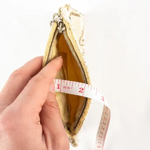 Vintage Handmade White Czechoslovakian Art Deco Beaded Clutch Women One Size