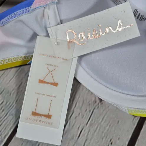 Raisin's Moonshadow Underwire Bra Bikini Top In Kaleidoscope Dreams Multi M NWT