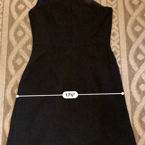 David's Bridal  Black Bridesmaid’s Dress Size 2 One Shoulder.