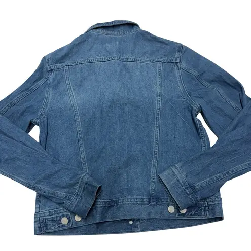 J.Crew Jacket Womens Medium Blue Brilliant Day Wash Classic Denim Trucker
