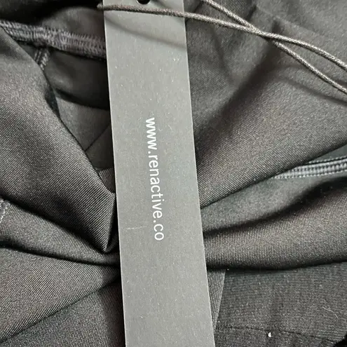 Ren Active Revolve X Size M Leggings Black Cream Red High Rise Logo Full Length