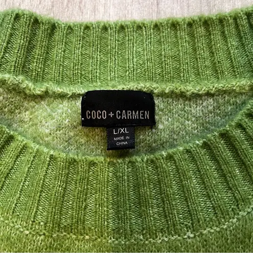 Coco + Carmen Cateline Sweater in Green, Sz L/XL