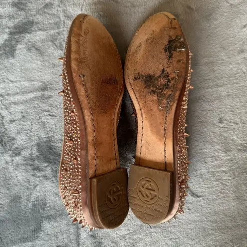 Sam Edelman  Adena Studded‎ Loafers Size 8 Dusty Rose