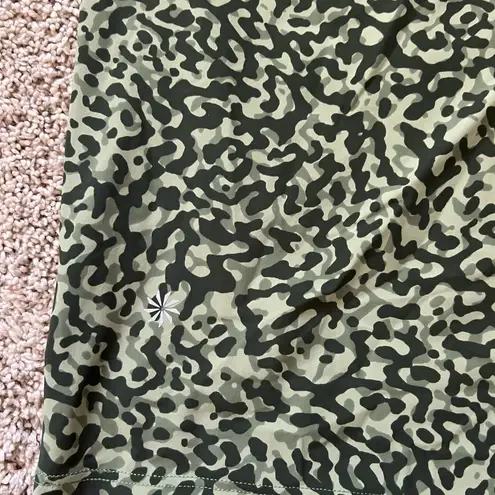 Athleta  Green Camouflage Athletic shirt women’s small