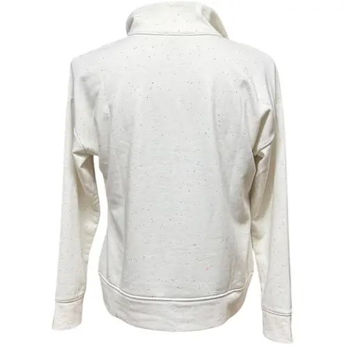 Talbots T by  Pullover Long Sleeve Cream Off White Multi Color Speckle Medium