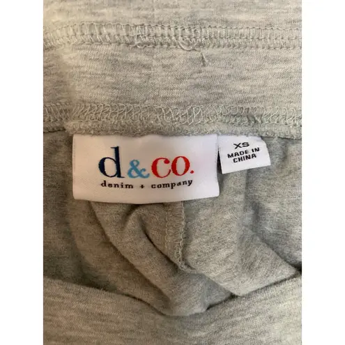 D&Co Gray Heather Skirt XS Cotton Blend Stretch Pockets