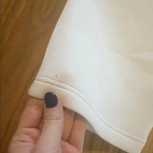 Leze the Label Ivory Creme Neoprene Scuba Pull on Pants Sz M Size M