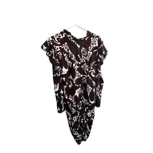 Eloquii Dress Womens Plus 22 Paisley Mock Neck Puff Sleeve Holiday Party Be Rad