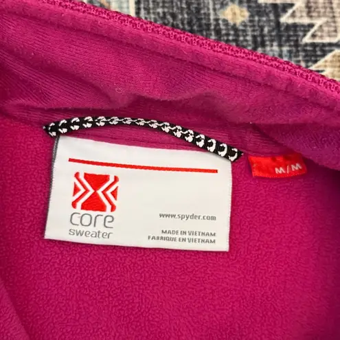 Spyder Women’s Pink Full-Zip Fleece Core Sweater Jacket Size Medium