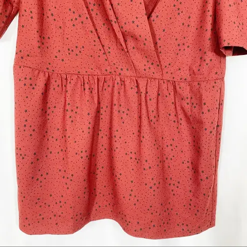 Scotch & Soda Maison Scotch Chapeau Star Print Mini Dress: Red