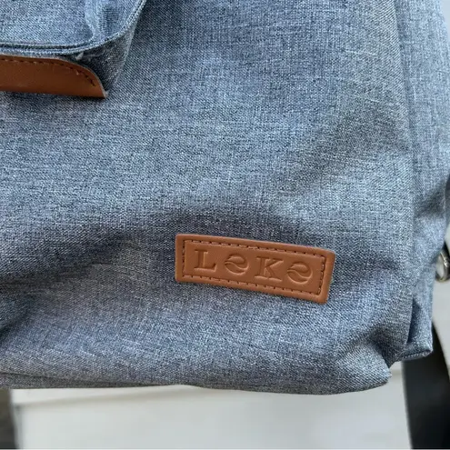 Leke Baby diaper bag arrow print millennial grey Gray