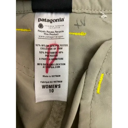 Patagonia  Cargo Pants Womens 10 Convertible Roll Up Capri Hiking Zip Pockets