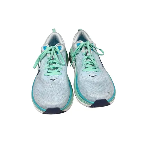 Hoka Gaviota 5 Women’s Size 12 Stability Running Shoes Blue Mint Cushioned