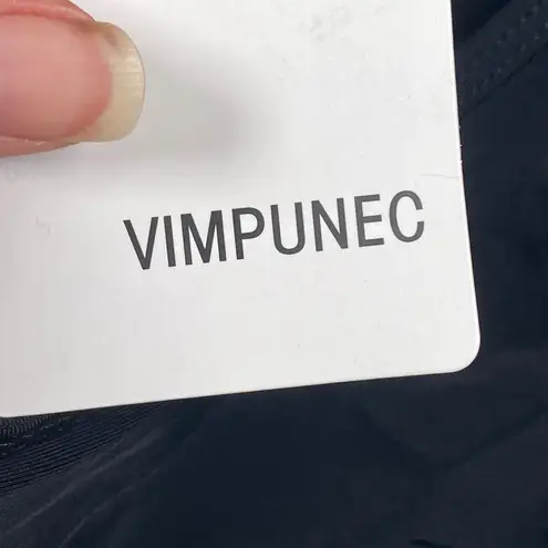 VIMPUNEC Ruffle One Shoulder Swim Top Women's Size M Trendy Fashionable Black Size M