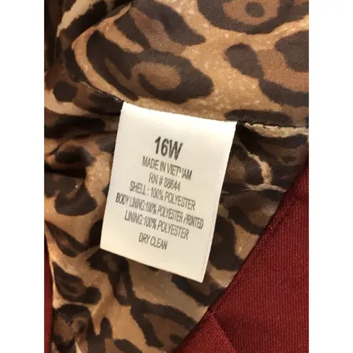 John Meyer Women Plus Jacket 16W Long Sleeve Lined Clueless Preppy Office Siren