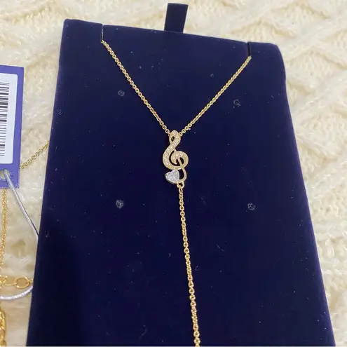 Swavorski Swarovski Pleasant Gold Tone Czech White Crystal Necklace 5497885 Valentine’s