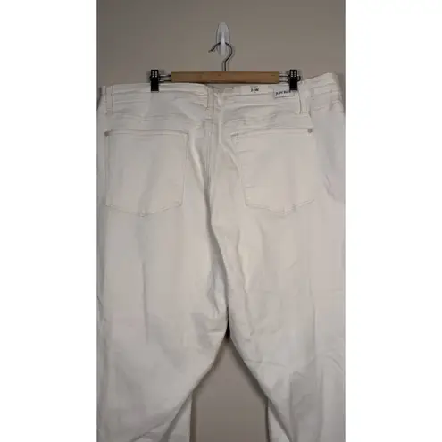 Judy Blue Jeans White Size 24 W High Rise Boyfriend Cuffed NWT Stretch Classic