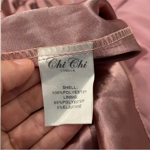 Chi Chi London Chi Chi Bardot Off the Shoulder Maxi Dress Mink Mauve Pink 4