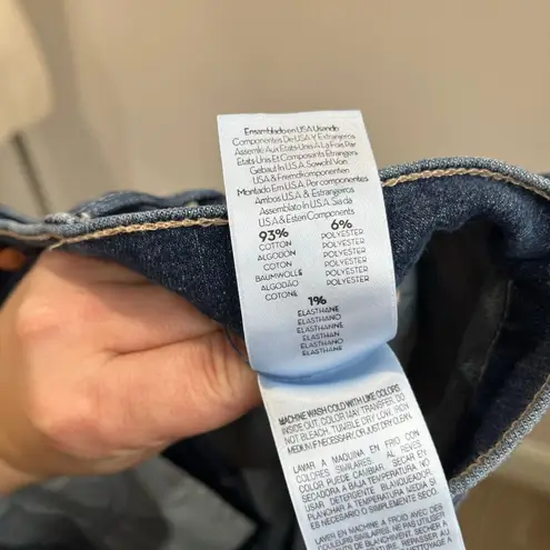 Mother Jeans Cha Cha Fray Girl Crush Crop Flare Raw Hem Designer Denim Sz 29 Blue