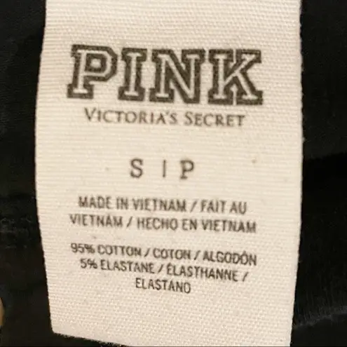 PINK - Victoria's Secret Victorias Secret Pink Small Nation Black Full Length Legging