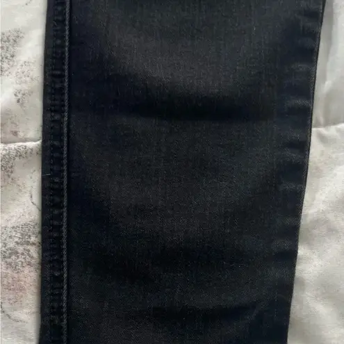 Elan black high rise stretch buttons detailing jeans, size M Y2K biker grunge