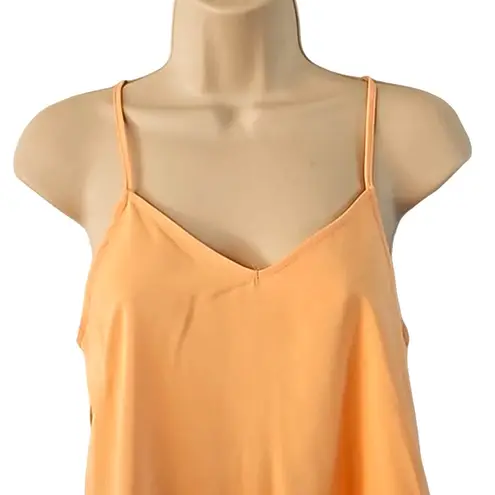 Olive & Oak Women's Peplum Cami Top – Melon Orange, Size XS,