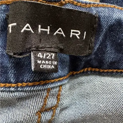 Tahari Dark Wash Kelly Classic High Waist Skinny Jeans Sz 4