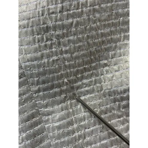 Shoshanna Dress Size 2 Ivory Gold Stripe Strapless Sheath Cocktail Party Pockets