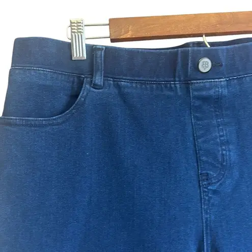 Betabrand Womens XL Long Dark Wash Pull On Denim Jeans