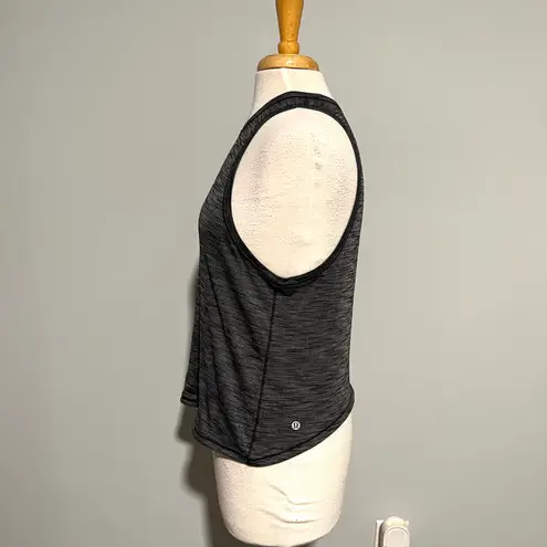 Lululemon Dark Gray Muscle Tank Top Fitness Workout