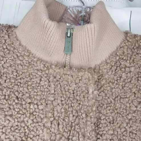 UpWest Women’s Utility Sherpa Bomber Jacket Pink Size M - Image 4