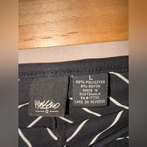 Mossy Oak Mossimo Black and White Striped Women's Pencil Skirt Size Large