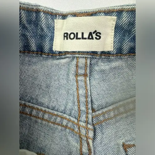 Rolla's NWT Rolla’s dusters high rise distressed slim jean denim shorts size 25