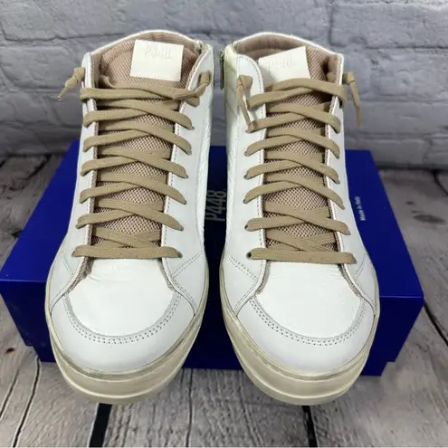 P448 Skate Mid Top Medusa Sneakers Distressed Side Zippers EU 41 (10-10.5) NEW